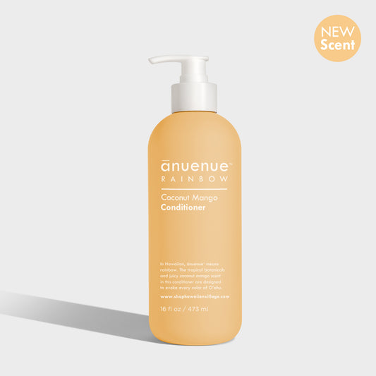 16 fl oz Coconut Mango Conditioner in yellow bottle