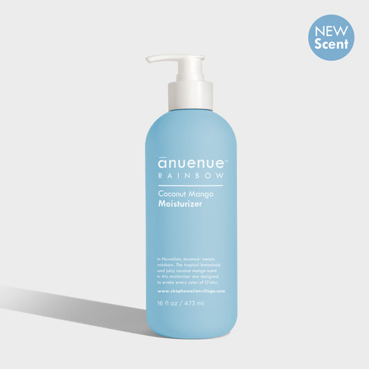 16 fl oz Coconut Mango Moisturizer in blue bottle